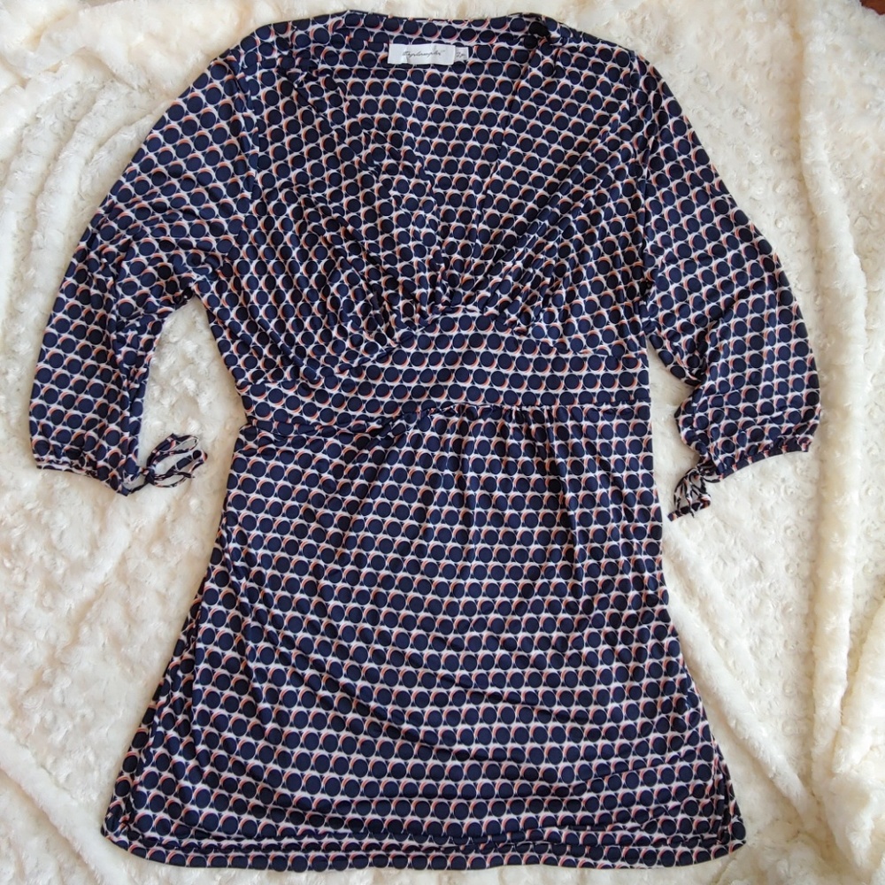 T Bags Los Angeles Geometric Print Dress